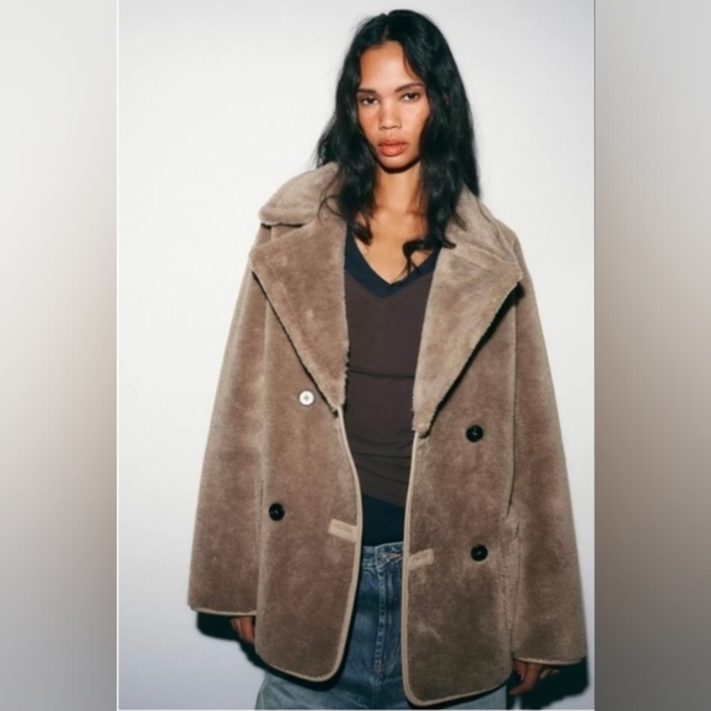 REVERSIBLE DOUBLE-FACED COAT - Picture 16 of 17